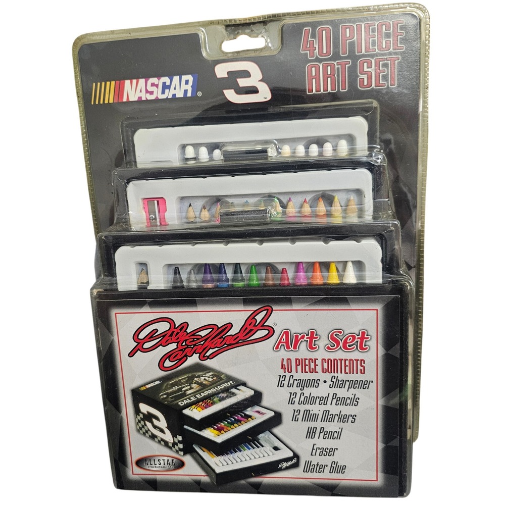 Vintage‎ 1999 Dale Earnhardt NASCAR 40 Piece Art Set Allstar Motorsports 00271
